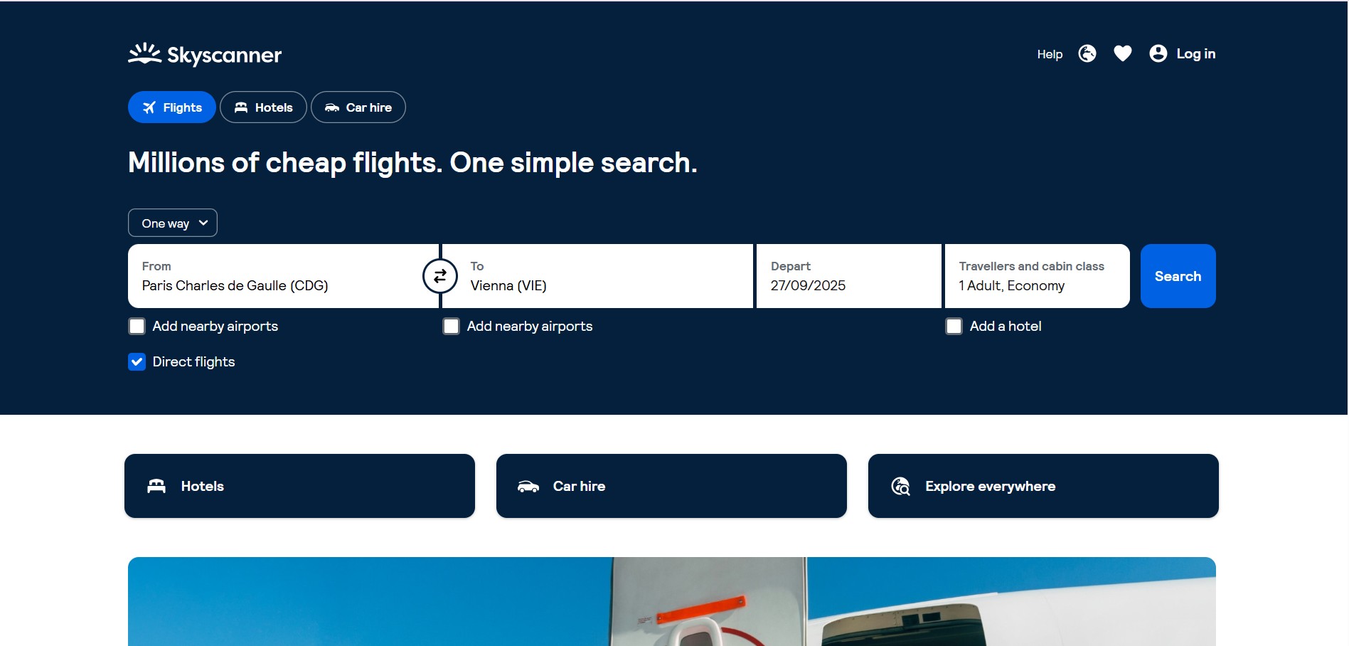 Programma di affiliazione Skyscanner