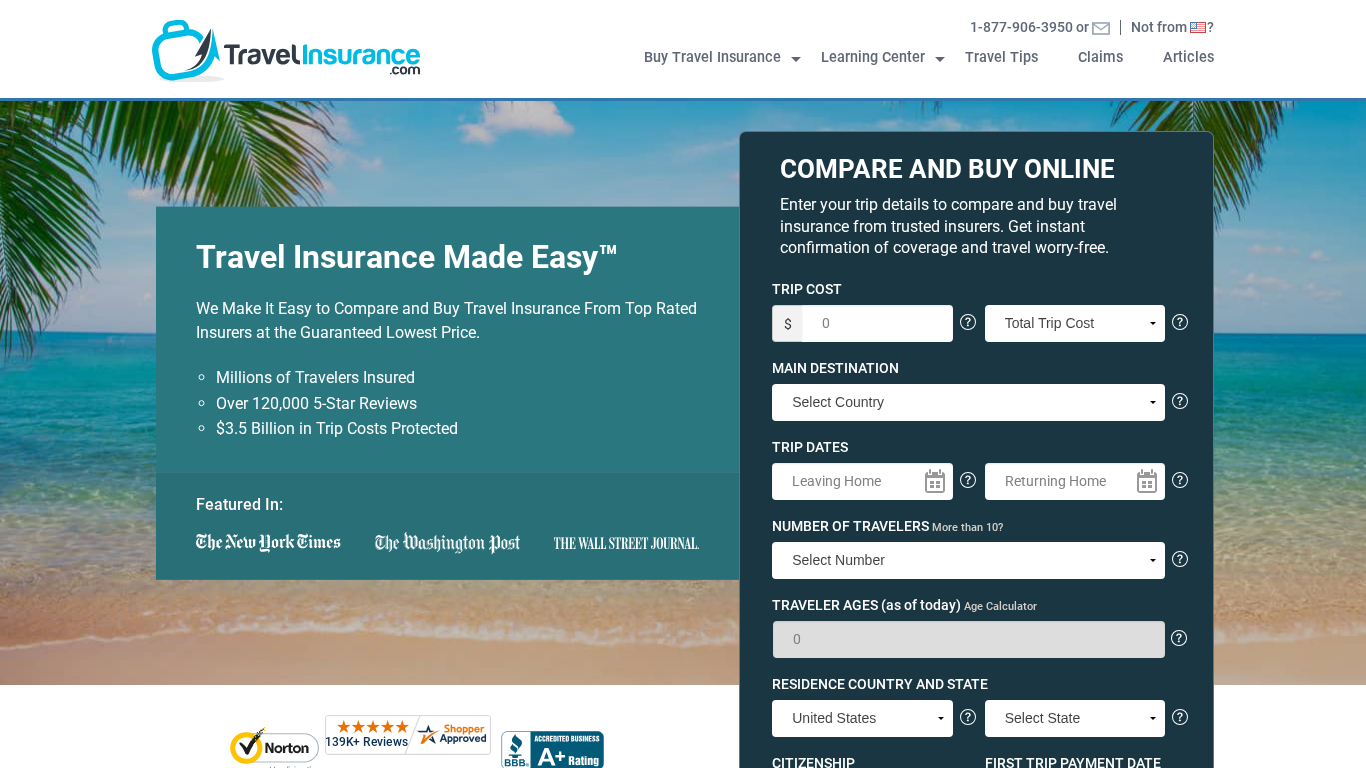 Programma di affiliazione Travelinsurance.com