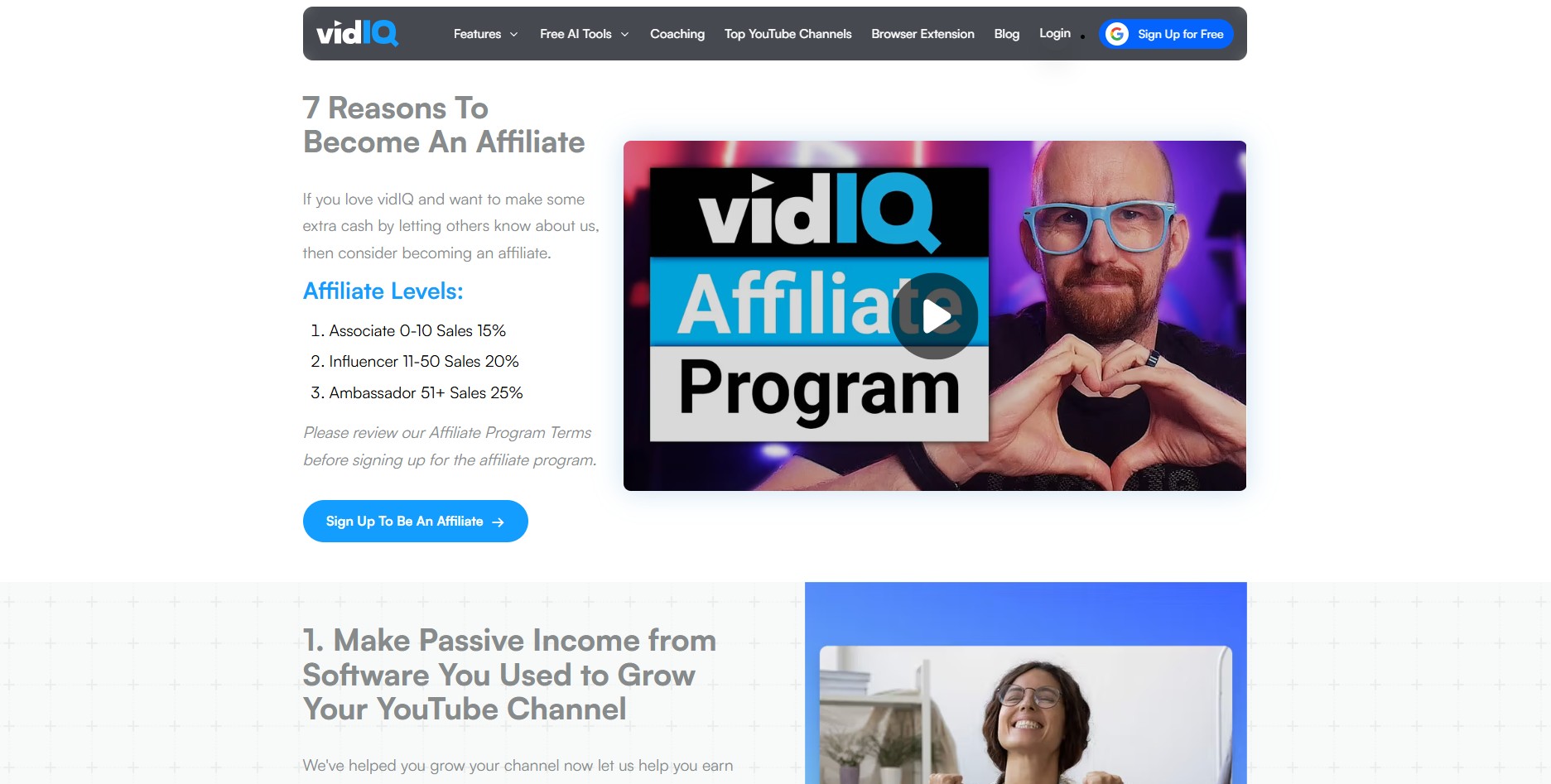 Programma di Affiliazione vidIQ