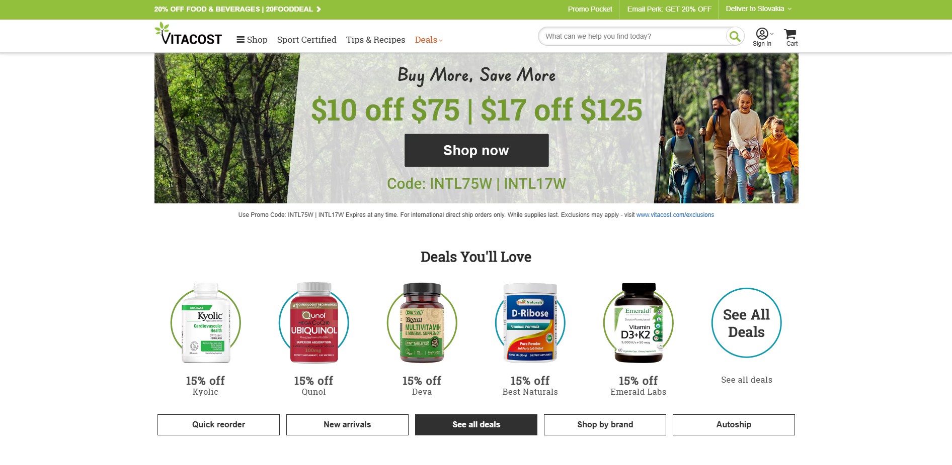 Programma di Affiliazione Vitacost