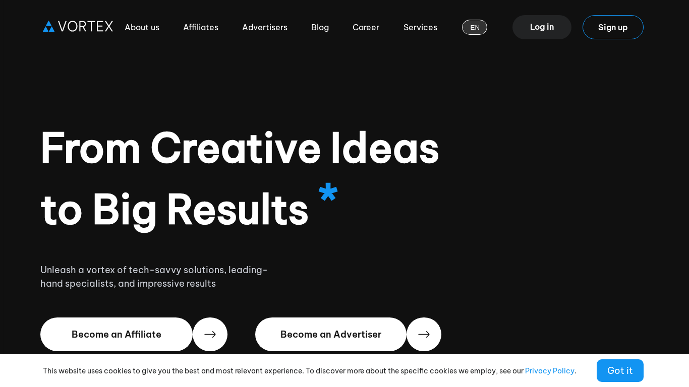 Programma di Affiliazione Vortex Advertising