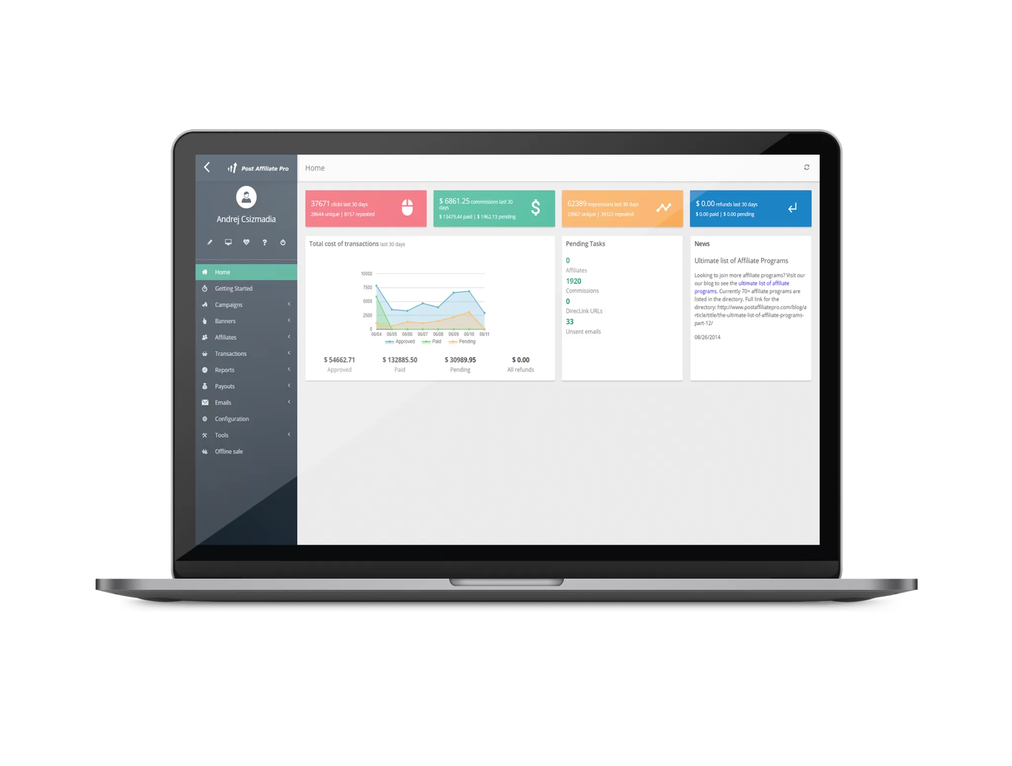Software di gestione affiliazioni ricco di funzionalità