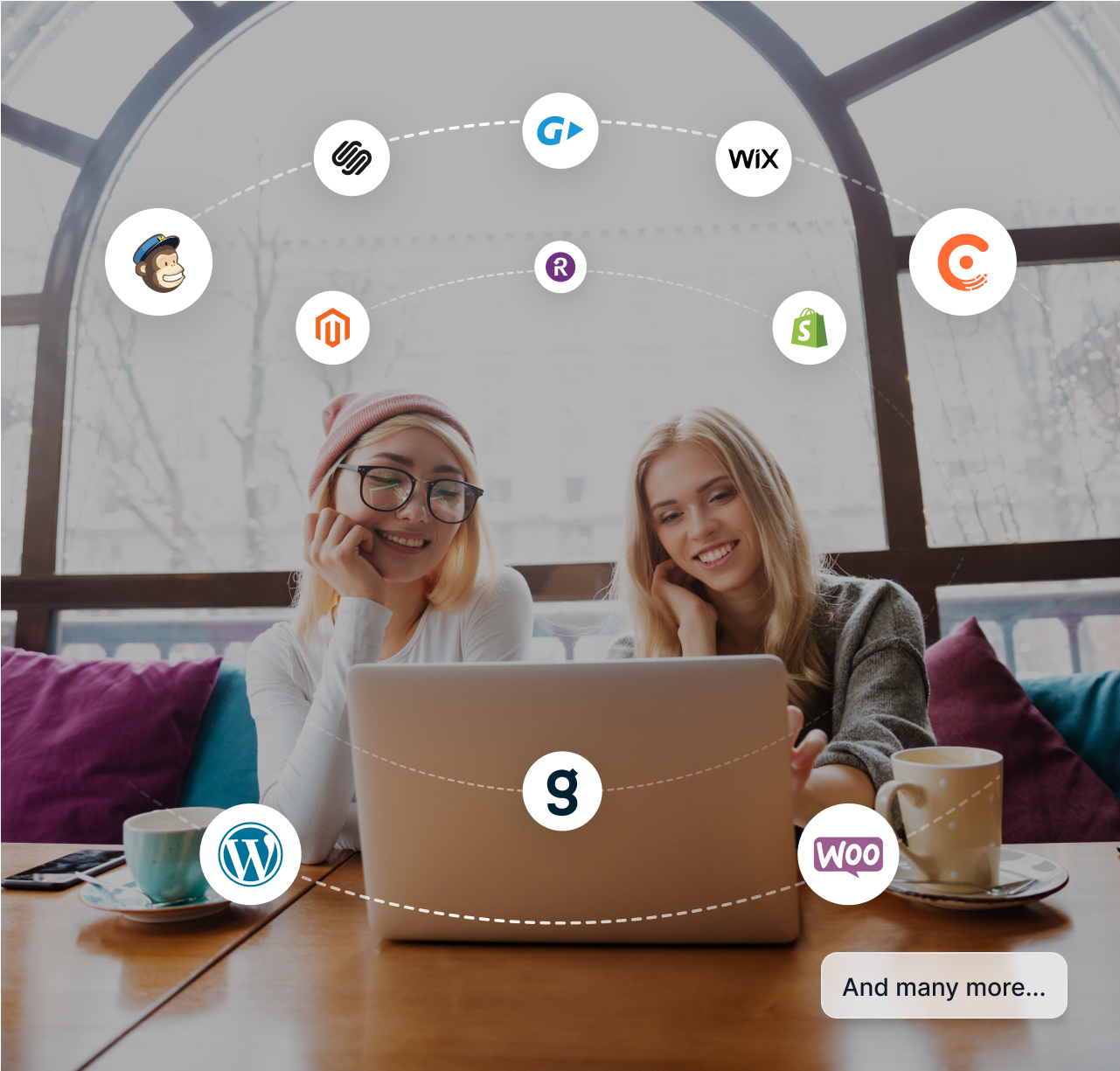 Un grafico che mostra alcune integrazioni CMS e Payment Gateway con Post Affiliate Pro.