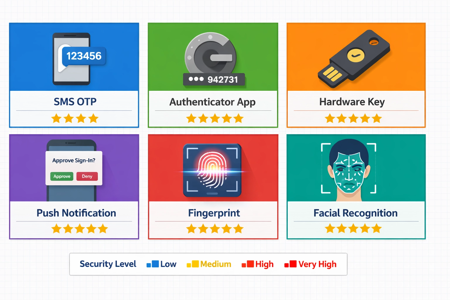 Confronto tra diversi metodi di autenticazione MFA