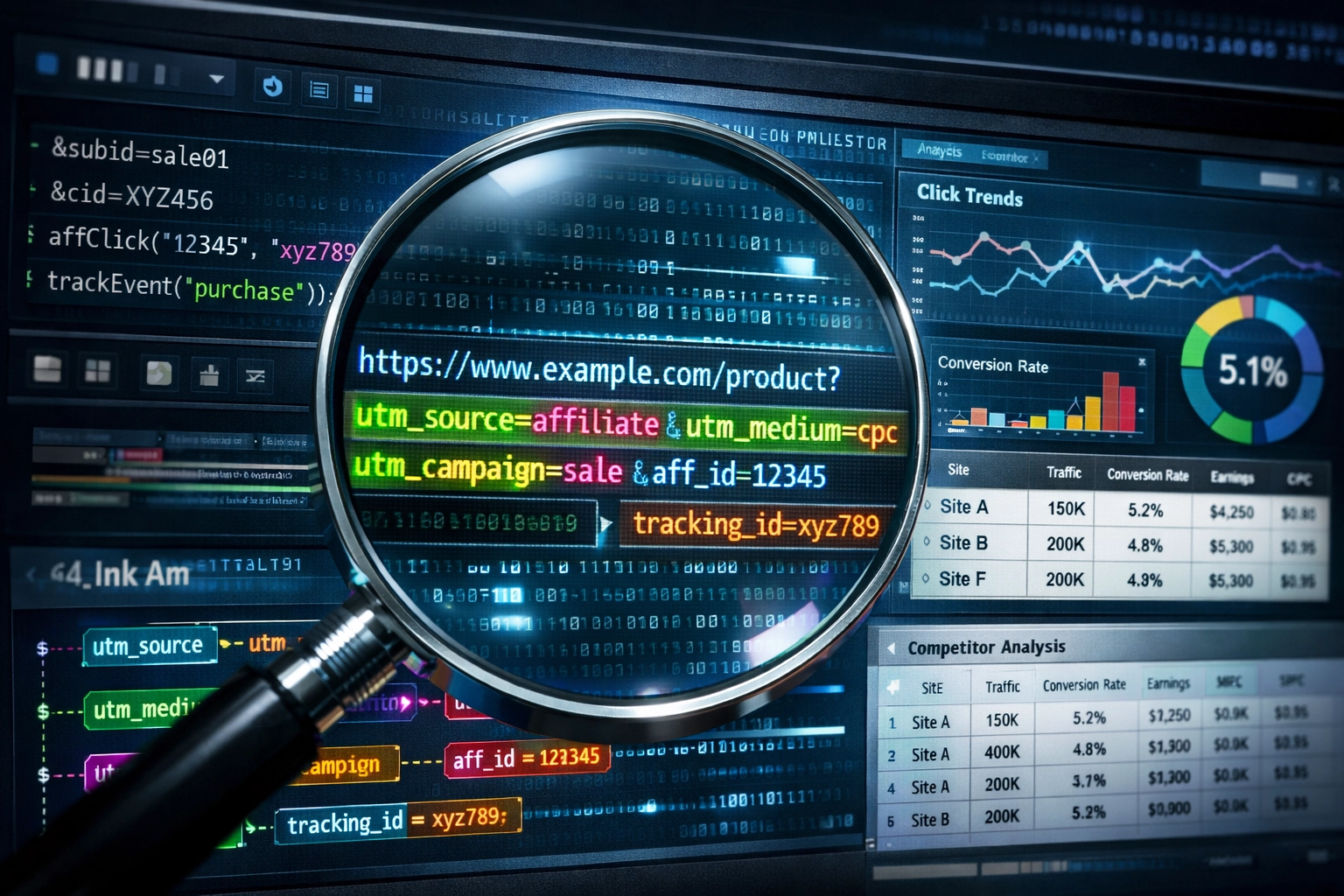 Analisi link affiliati e investigazione tracking code