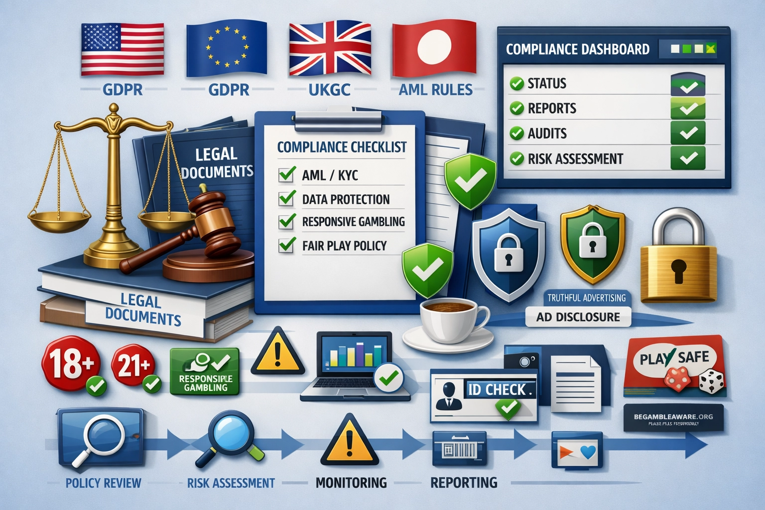 Compliance e quadro legale per affiliati betting
