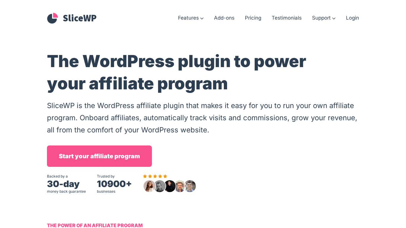 Interfaccia di configurazione SliceWP