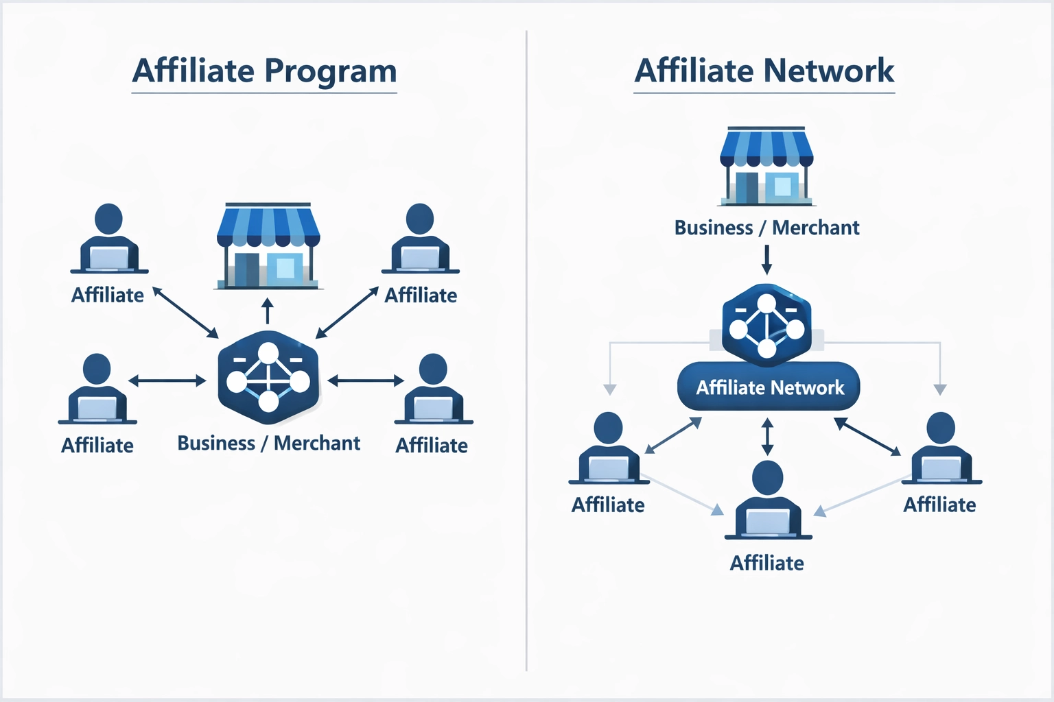 Rete di Affiliazione vs Programma di Affiliazione: Differenze Chiave Spiegate
