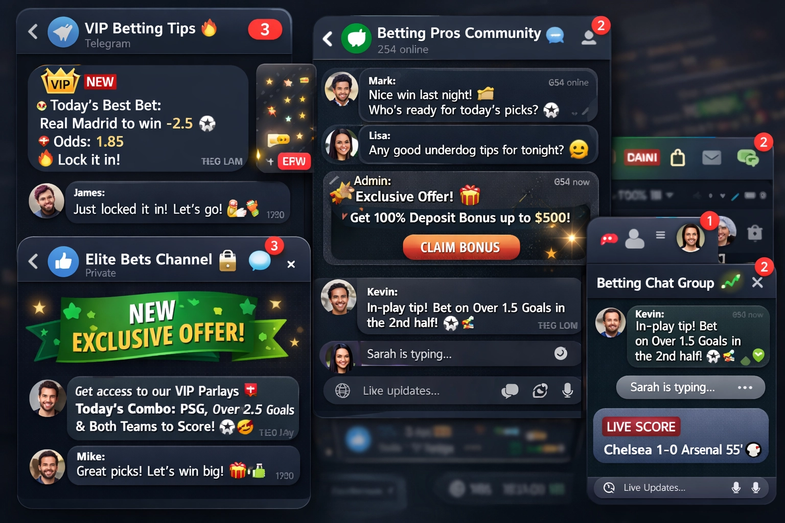 Community affiliati betting su Telegram e WhatsApp