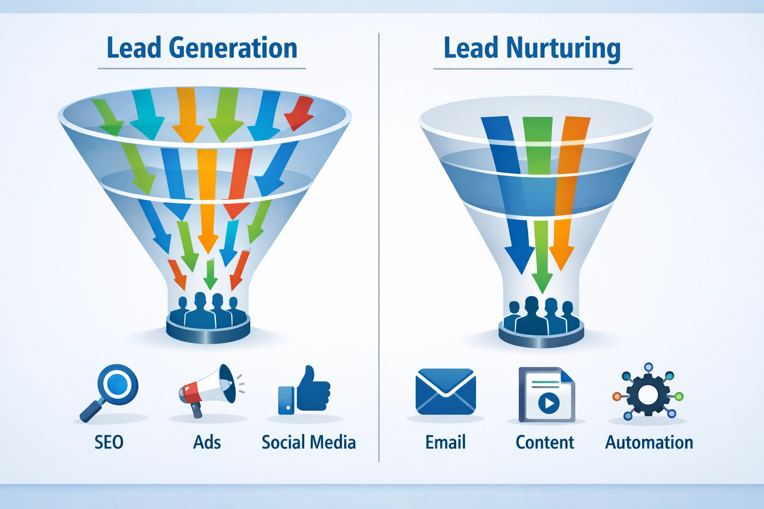 Lead Generation vs Lead Nurturing: Differenze chiave e strategie