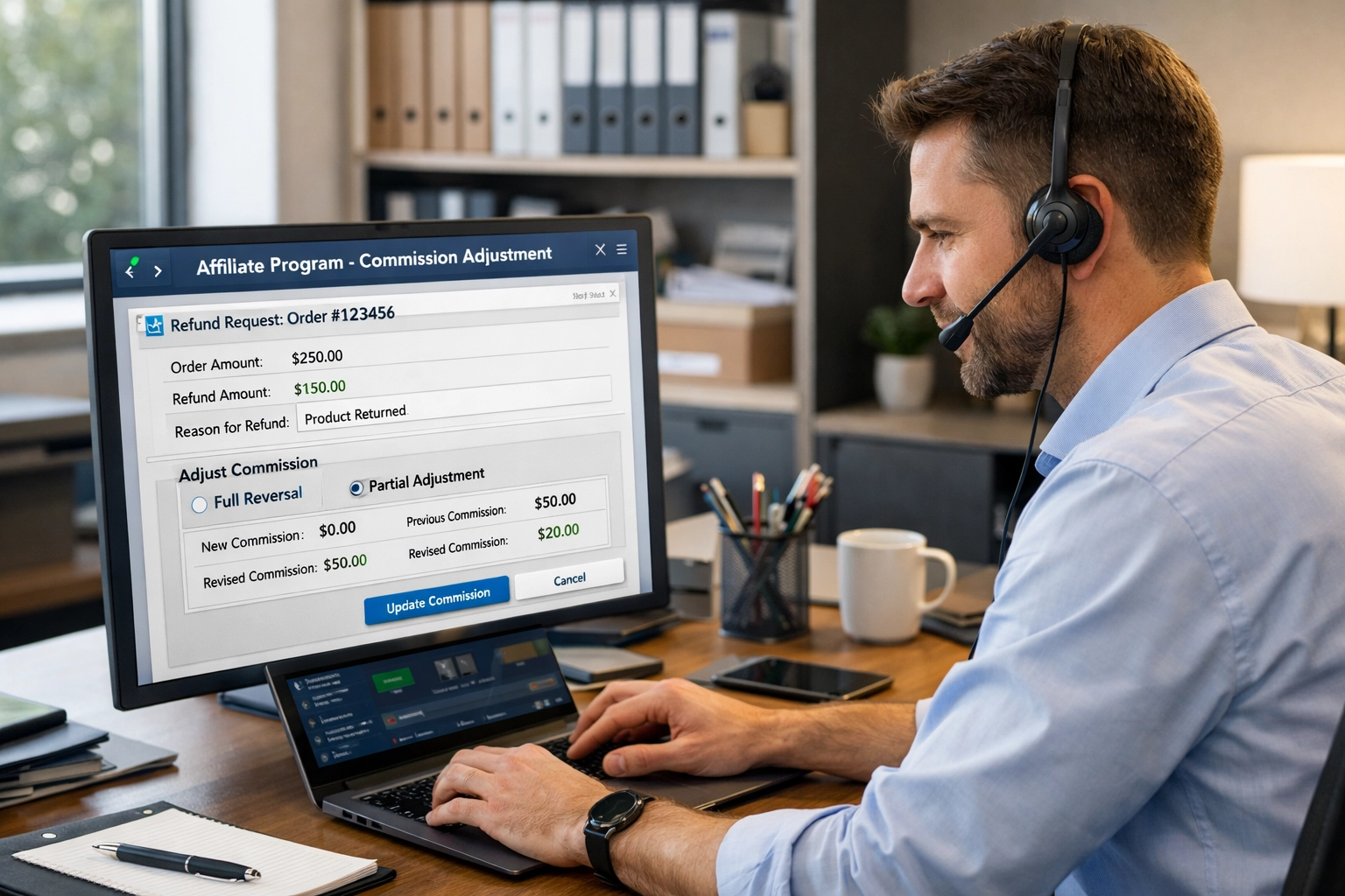 Elaborazione dei Rimborsi nel Software di Affiliazione: Commissioni Negative vs Commissioni Rifiutate