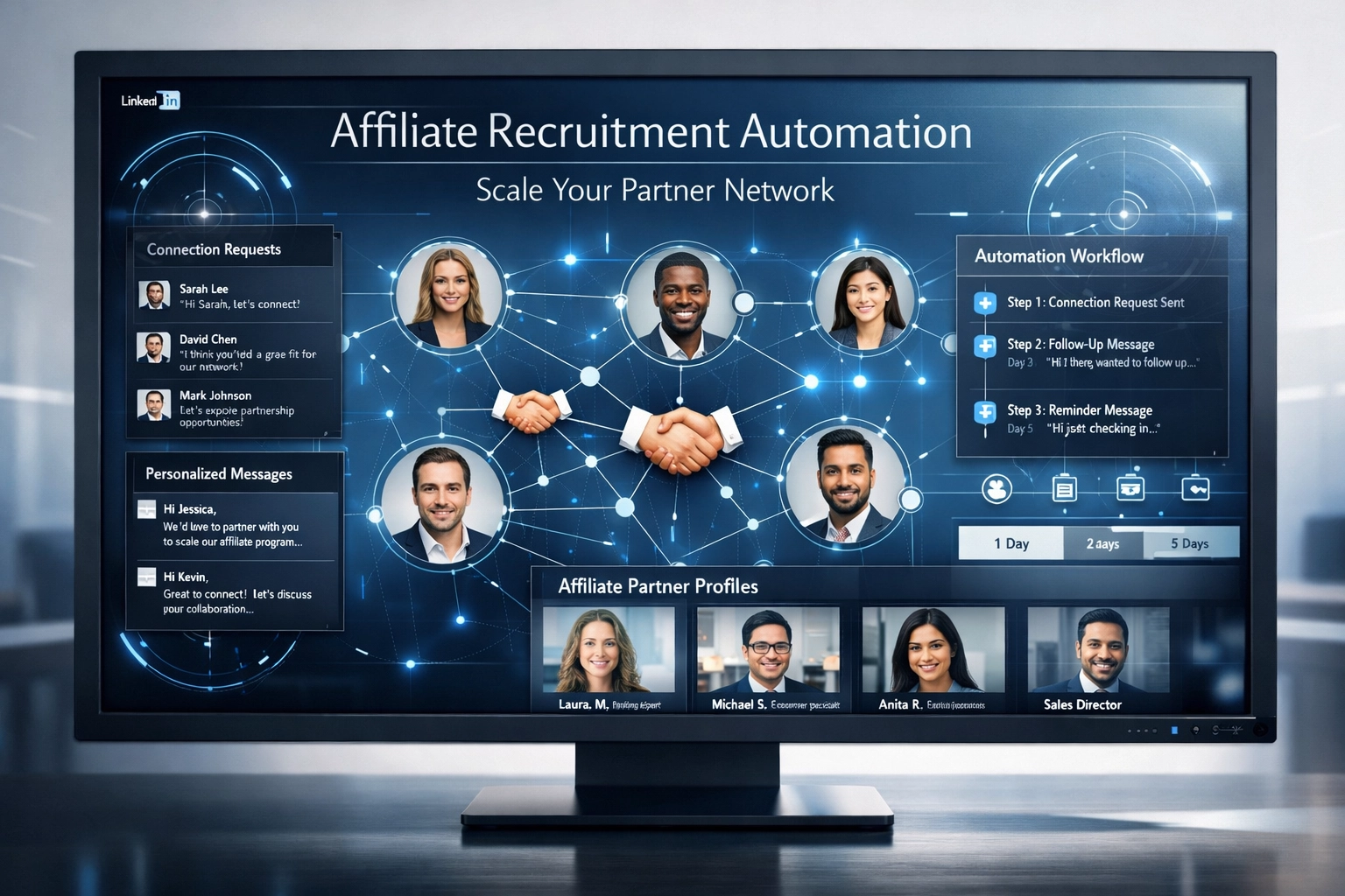Strumenti LinkedIn per Automatizzare il Reclutamento di Affiliati