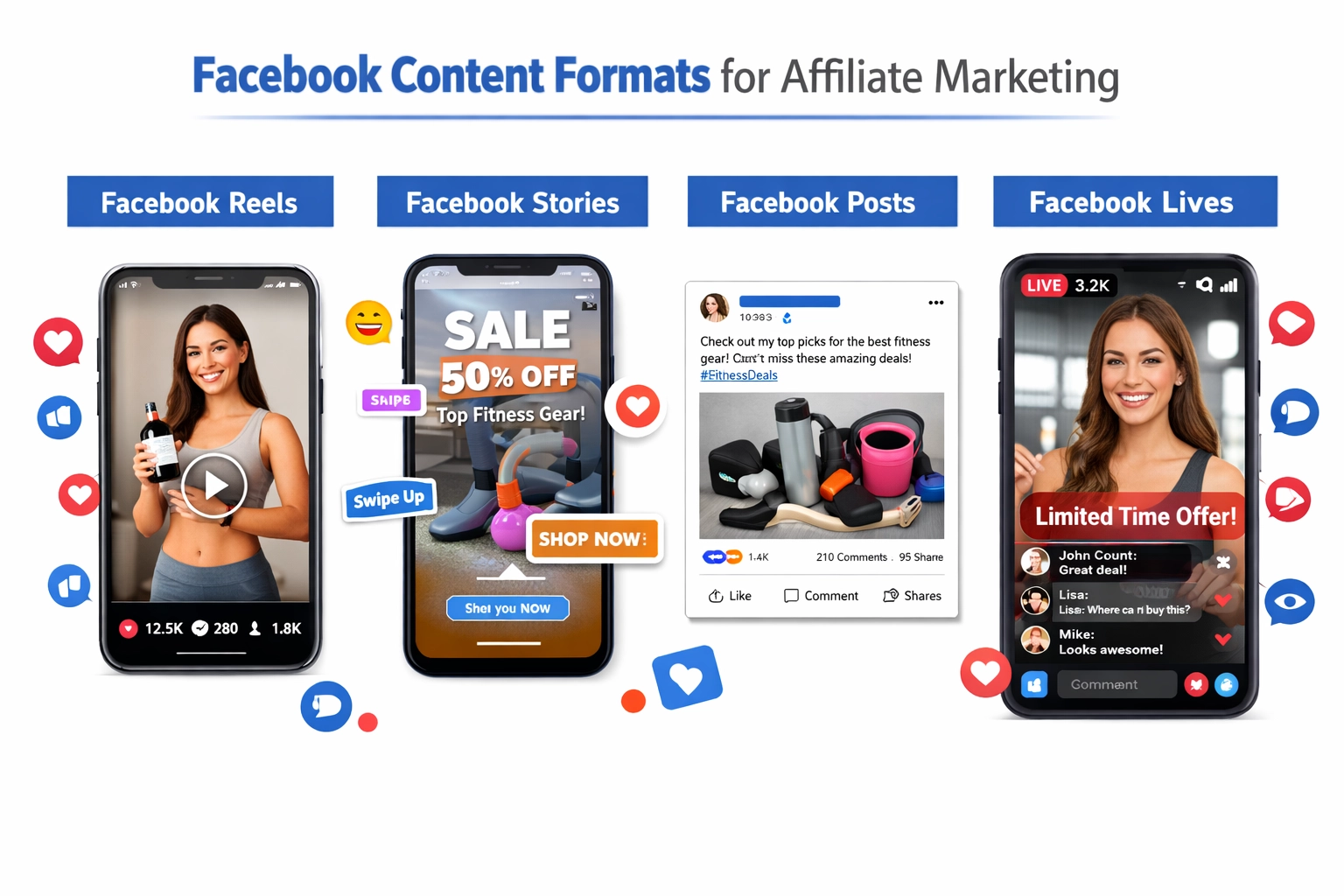 Formati di contenuto Facebook per affiliate marketing