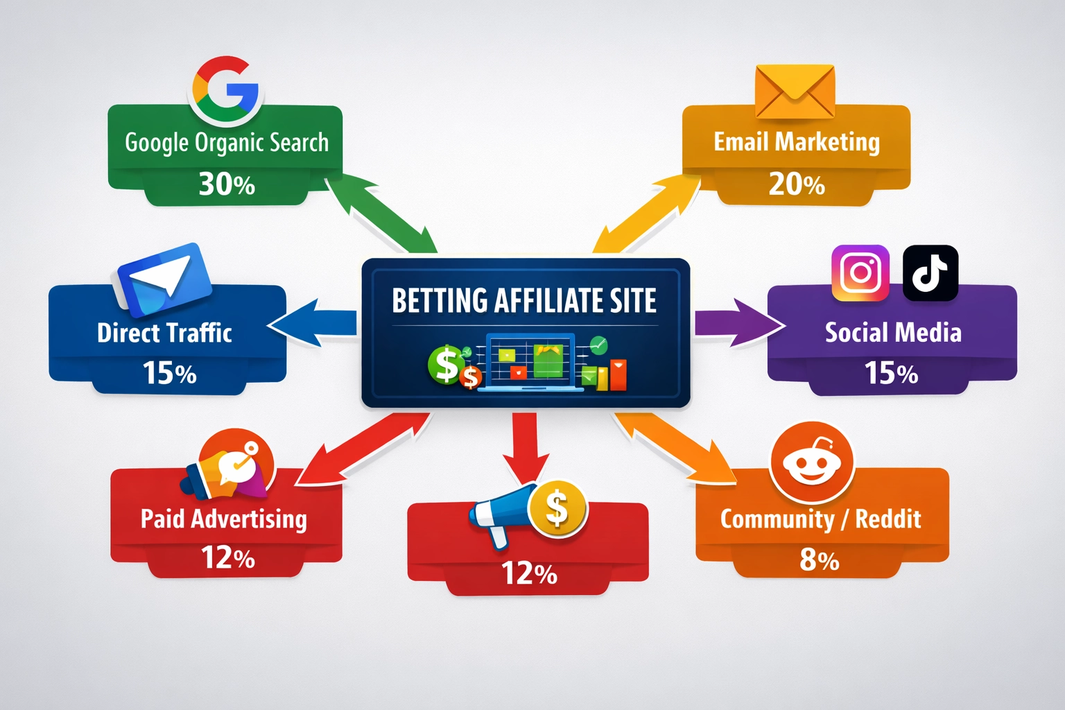 Flowchart Strategia Affiliate Marketing Multicanale