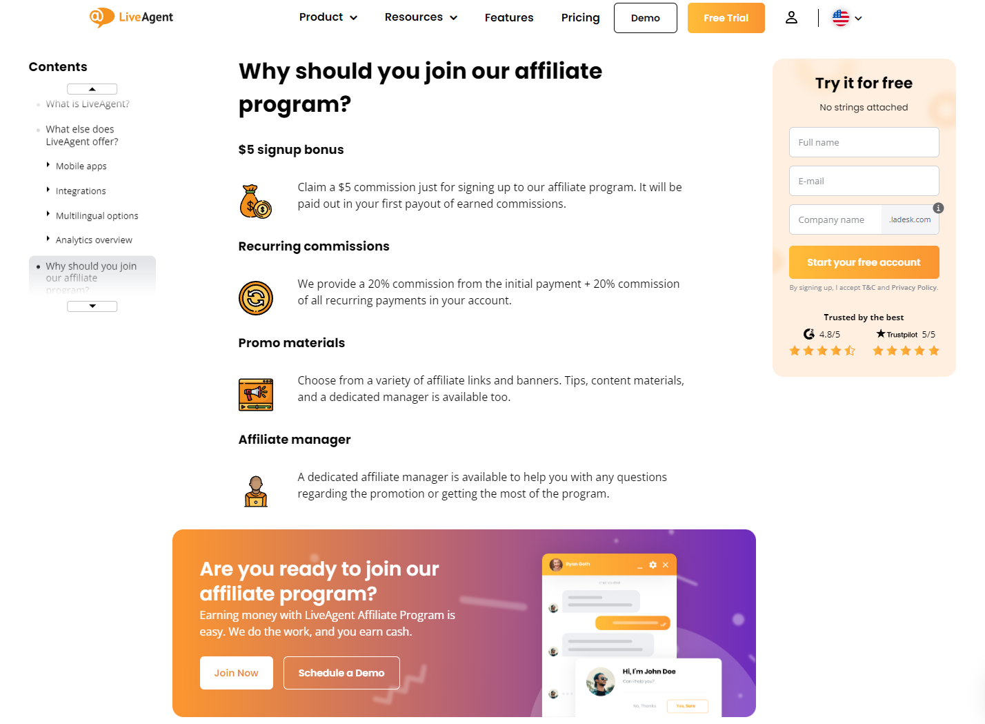 LiveAgent - Why should you join our affiliate program?