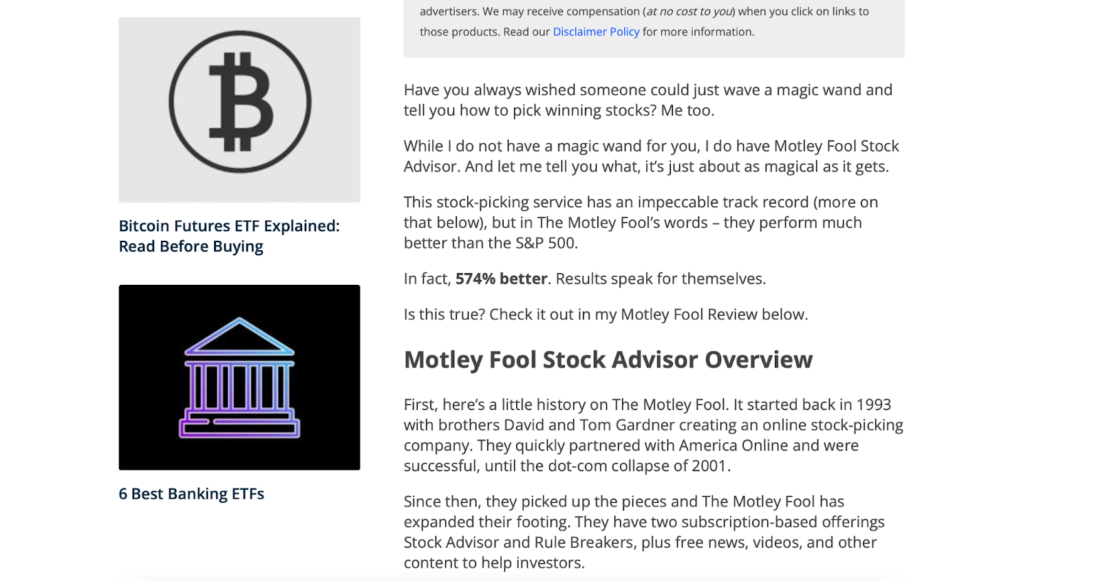 Motley Fool review on simple money lyfe