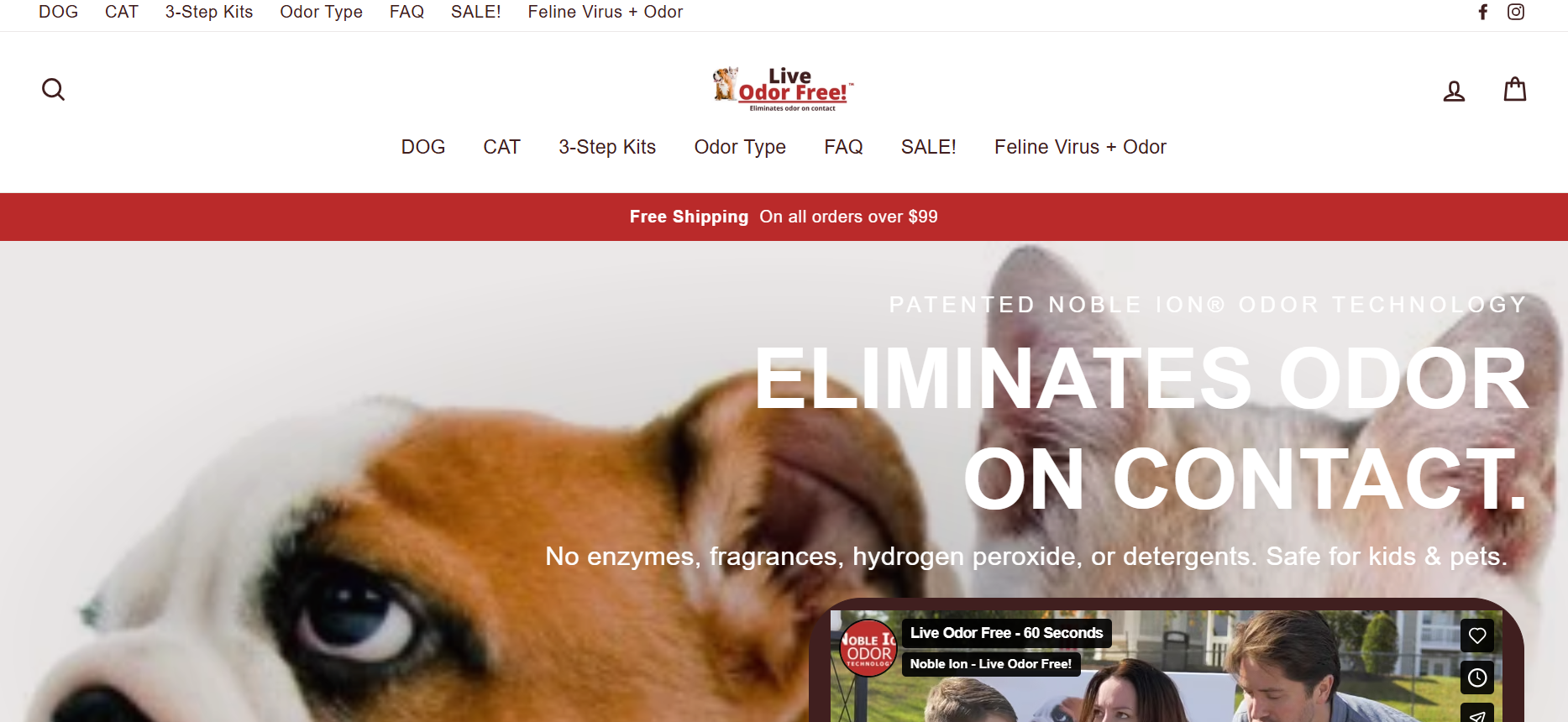 Screenshot del sito web Live Pee Free