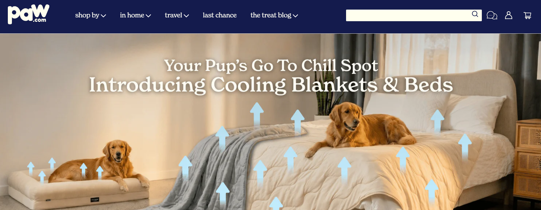 Screenshot del sito web Paw.com