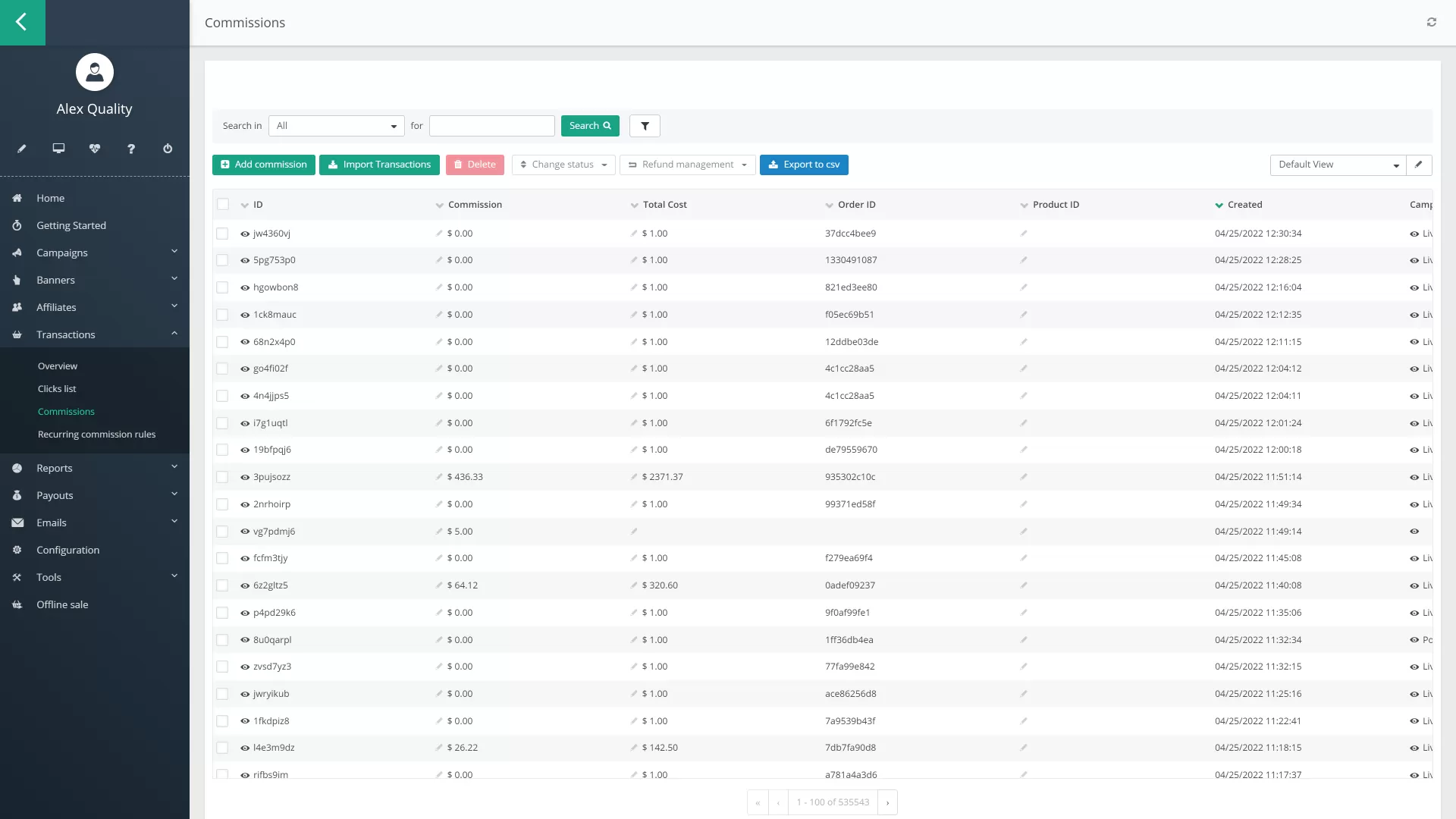 Post Affiliate Pro (versione 5.11.19.7)