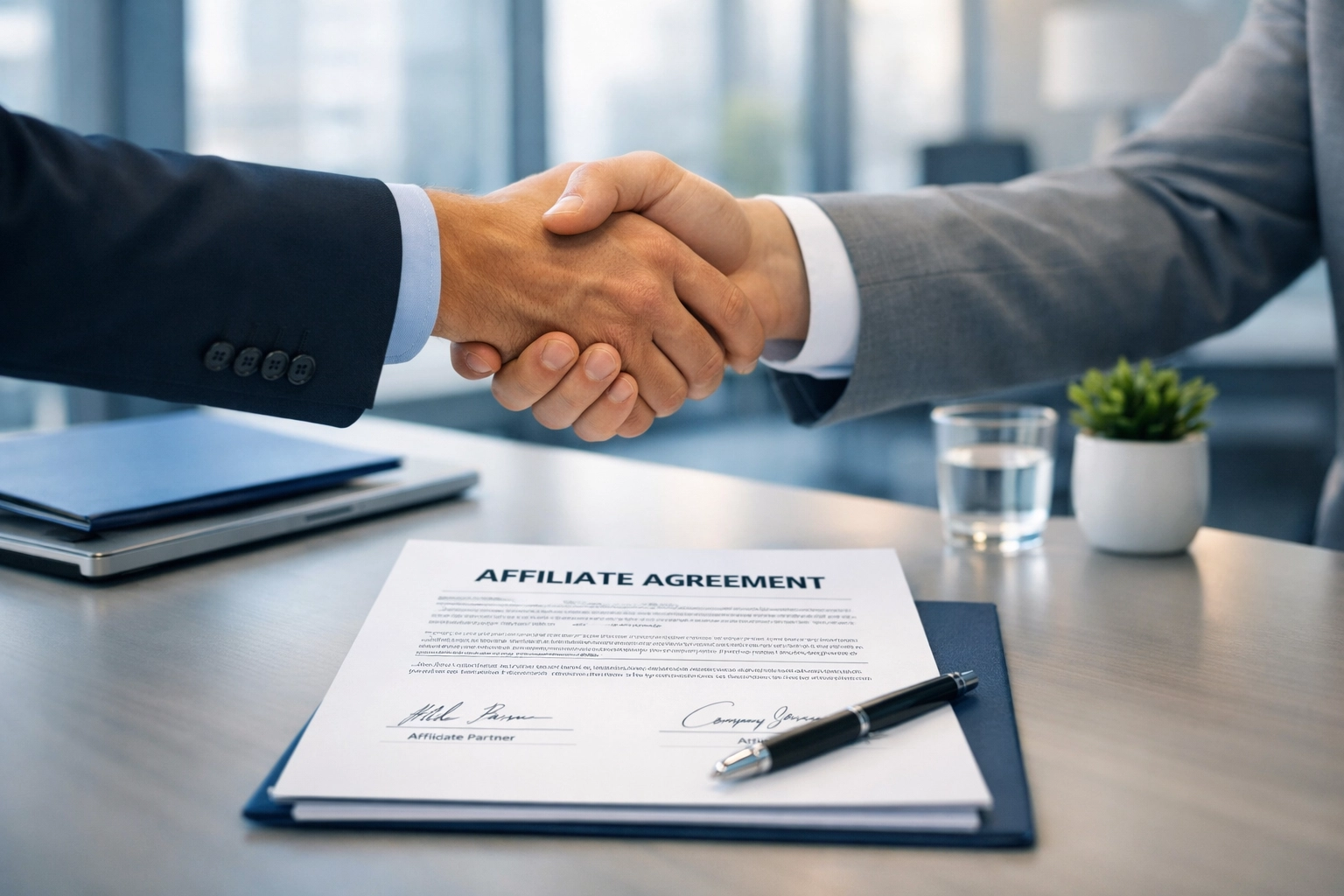 Partnership commerciale professionale con firma del contratto di affiliazione