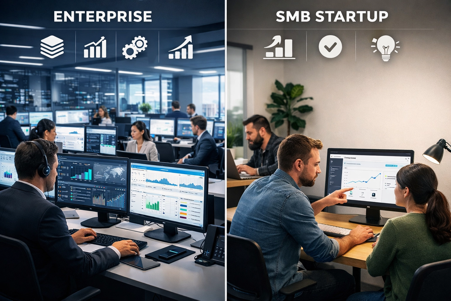 Enterprise vs SMB affiliate software comparison