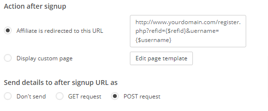 Impostazioni per l’azione dopo la registrazione