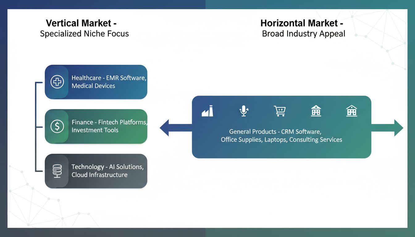 Diagramma di confronto Mercato Verticale vs Orizzontale