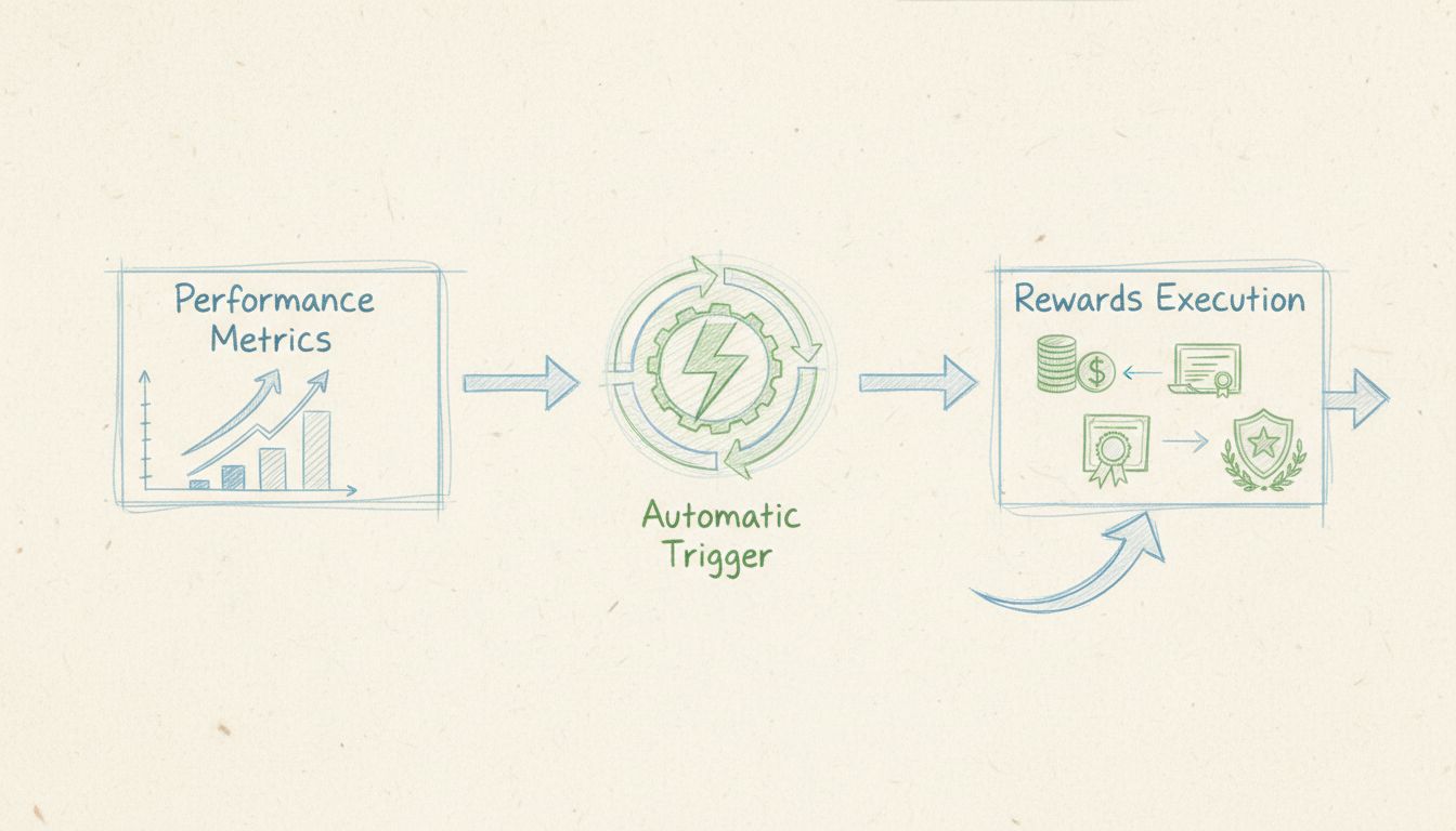 Diagramma flusso sistema premi performance: meccanismo di attivazione automatica dai parametri all’assegnazione premi