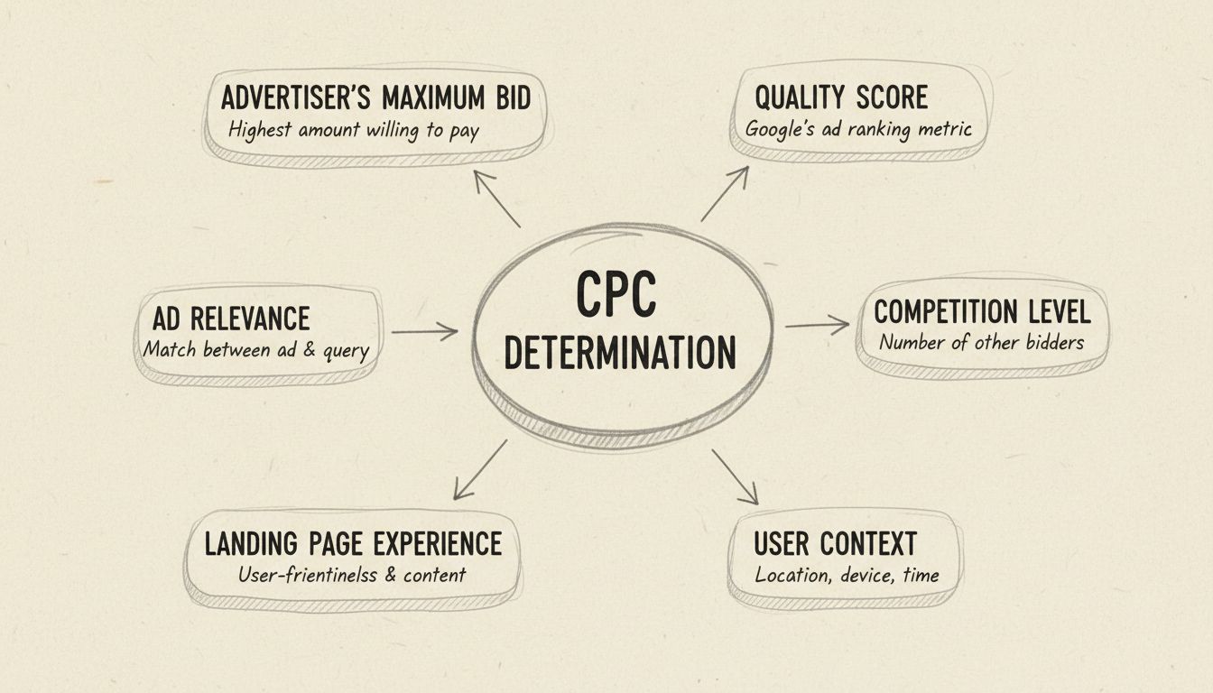 Diagramma dei fattori che determinano il CPC