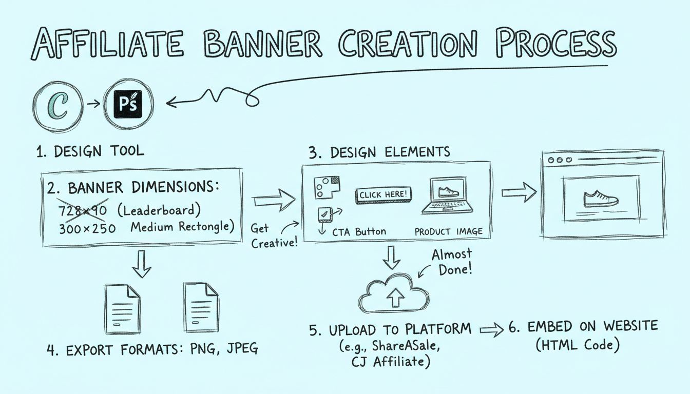 Processo passo dopo passo per creare un banner affiliato: dagli strumenti di design all'integrazione sul sito web