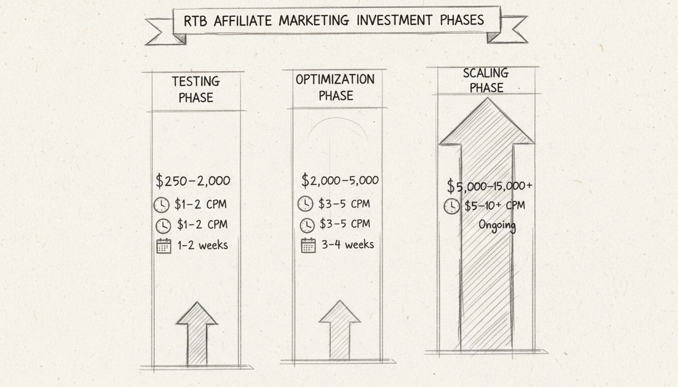 Fasi di Investimento RTB: Test, Ottimizzazione e Scalabilità con fasce di budget e tariffe CPM
