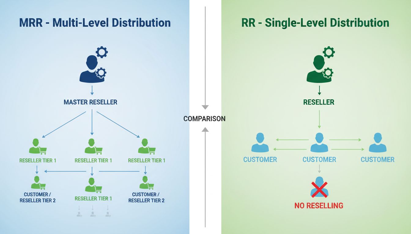 Diagramma di Confronto dei Diritti di Distribuzione MRR vs RR
