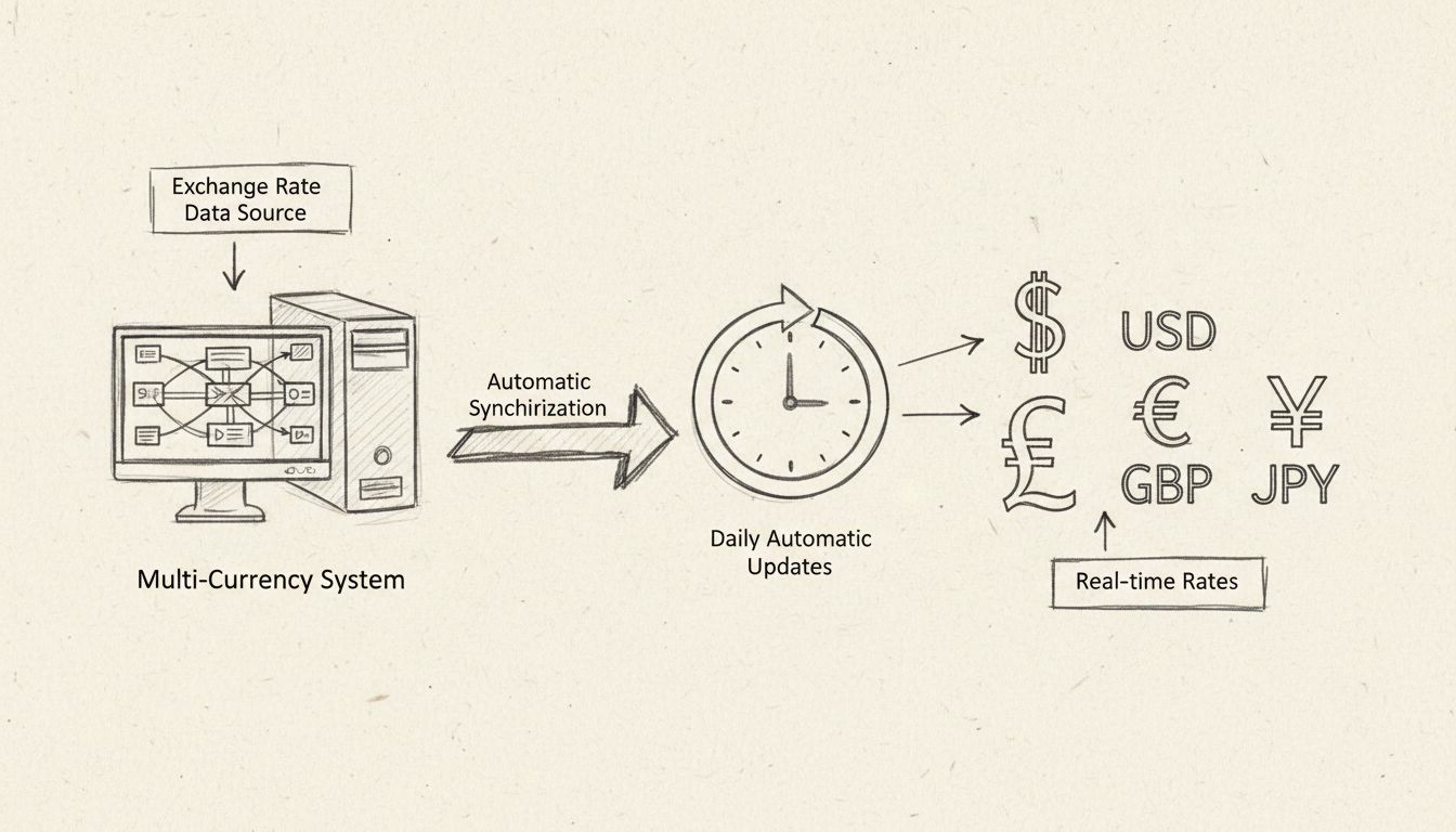 Diagramma del Flusso di Lavoro dell'Aggiornamento Automatico dei Tassi di Cambio