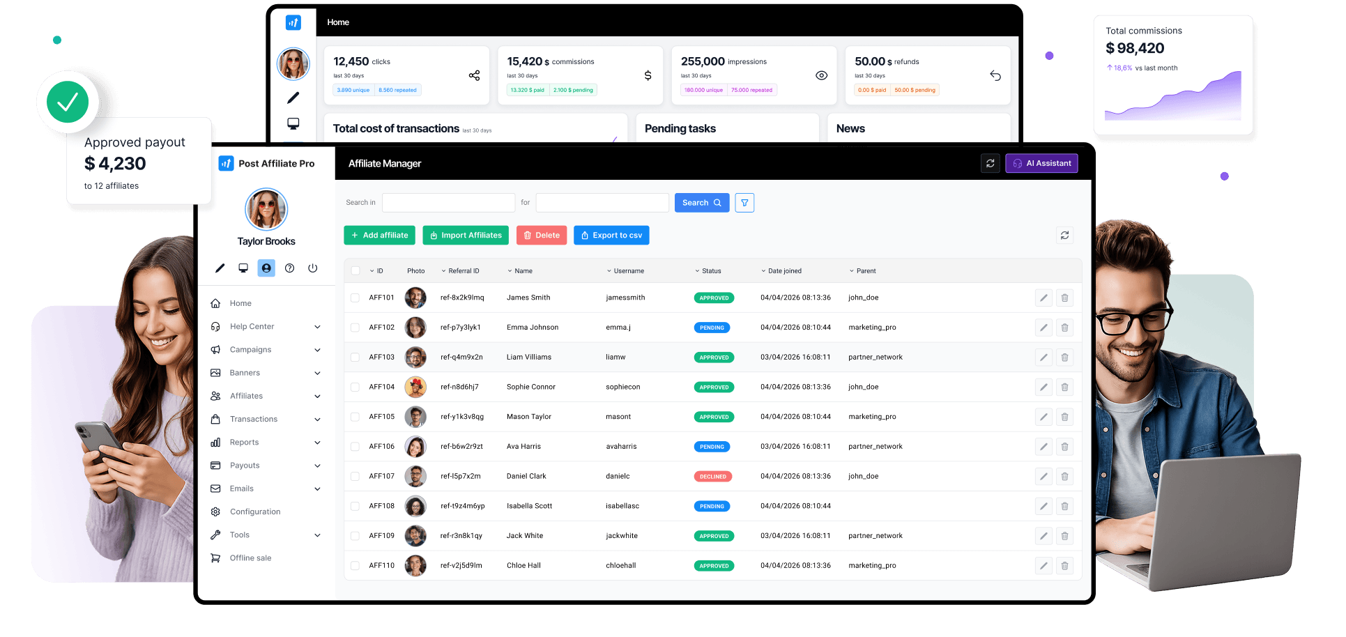 Il leader nel software per affiliazioni
