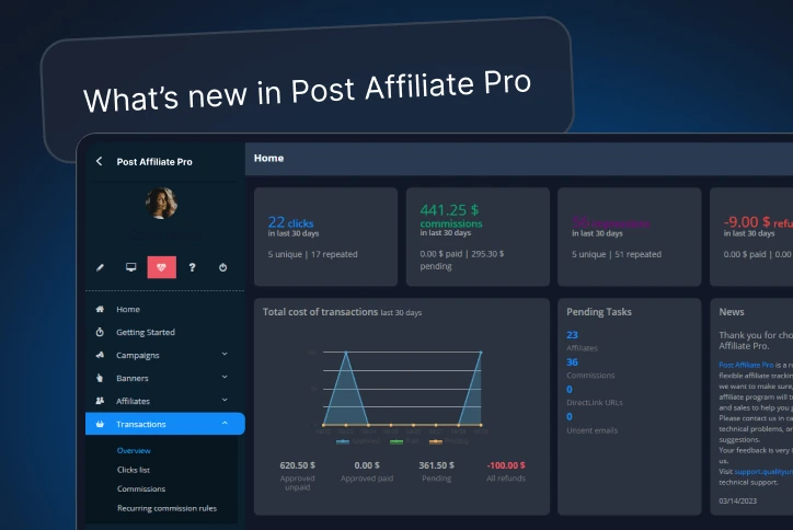 Scopri le novità in Post Affiliate Pro