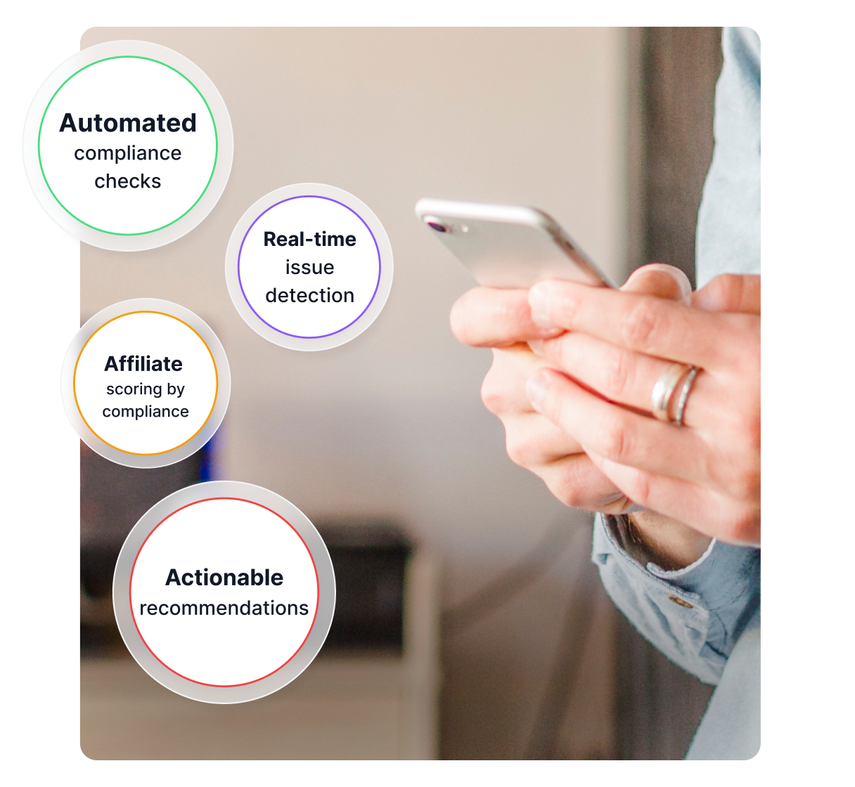 Dashboard di monitoraggio IA che mostra la conformità del brand e l'analisi dei contenuti