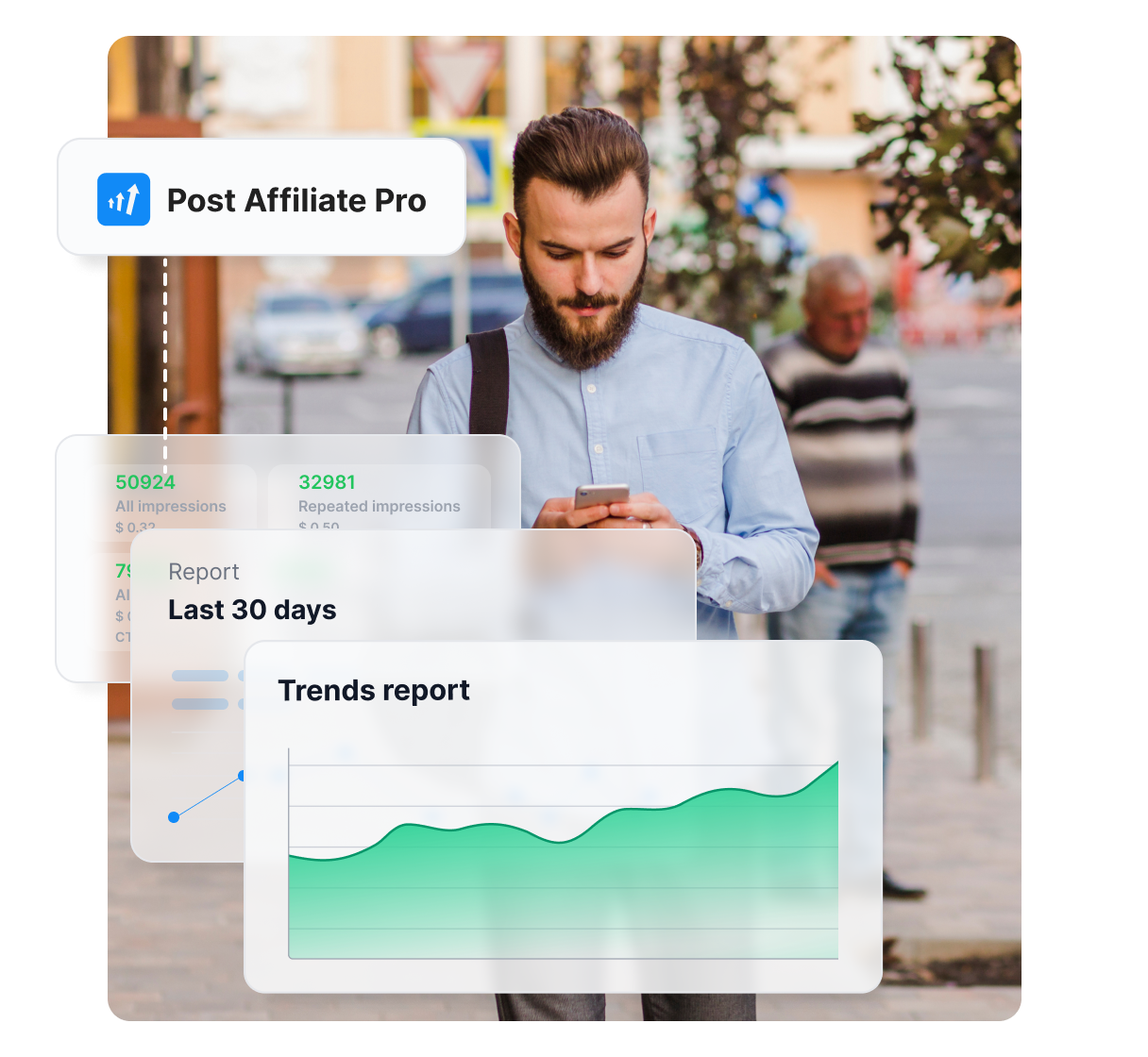 Gestione banner in Post Affiliate Pro.