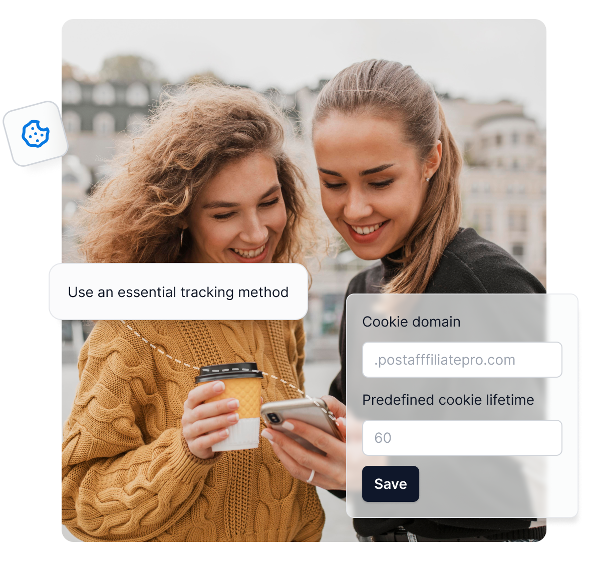 Un'infografica che mostra le aree in cui Post Affiliate Pro può aiutarti, come l'identificazione del pubblico, la creazione di strutture di commissioni e altro ancora.