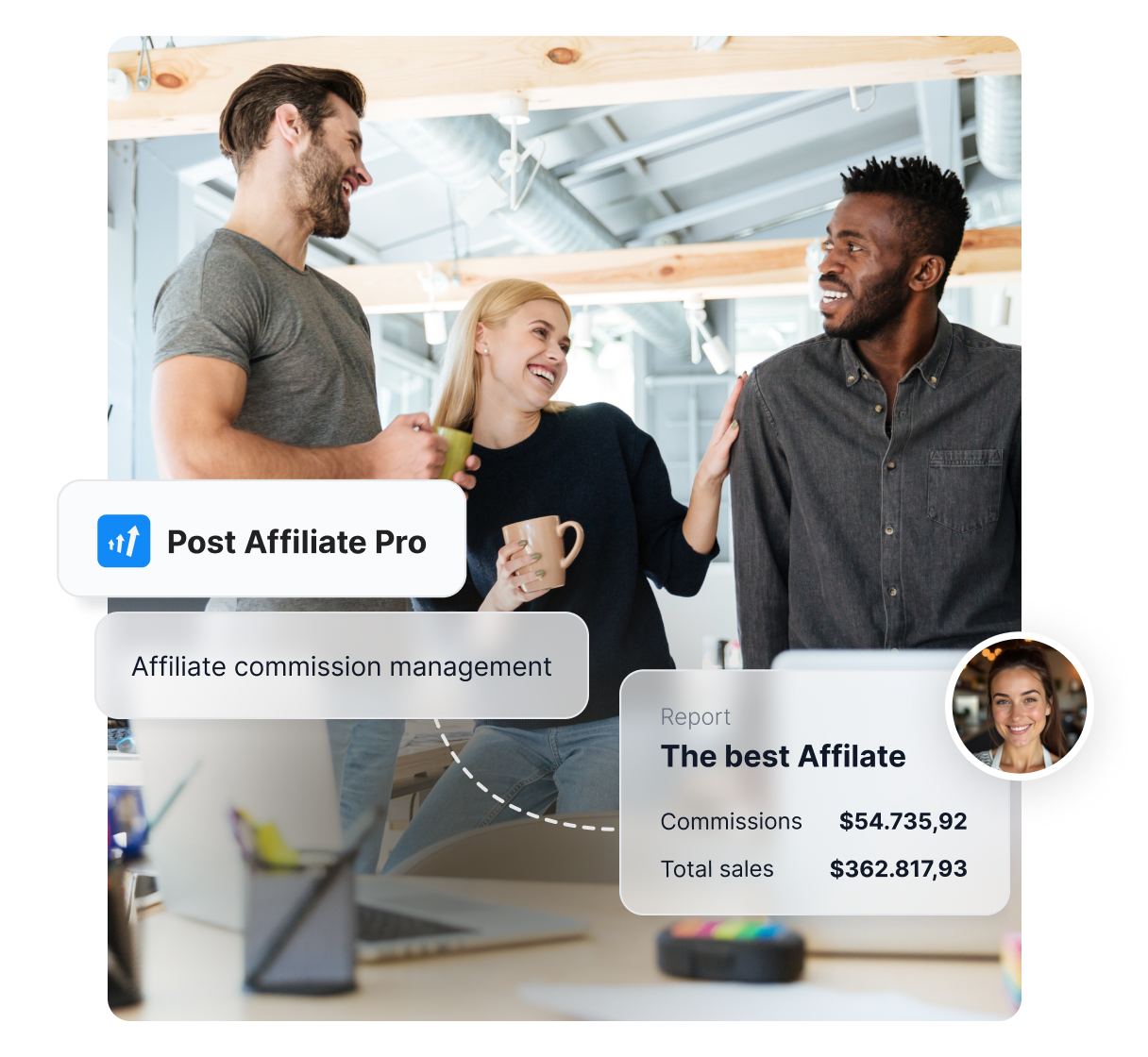 Panoramica delle principali funzionalità di Post Affiliate Pro, come tracciamento, report e commissioni.