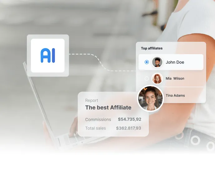 Flusso di onboarding affiliate automatizzato che mostra qualificazione delle domande e attivazione degli account