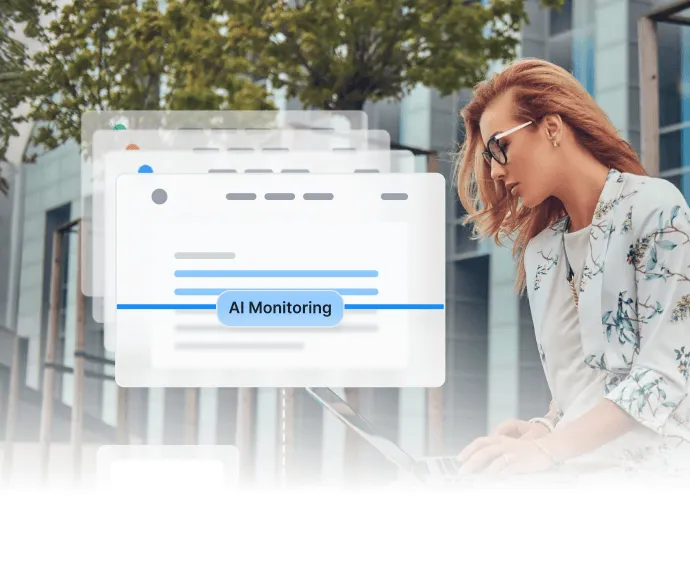 Dashboard di monitoraggio conformità AI che segnala transazioni affiliate sospette e violazioni delle regole