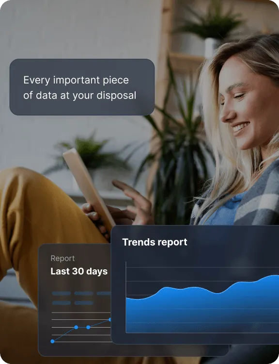 Illustrazione dei report di tendenza